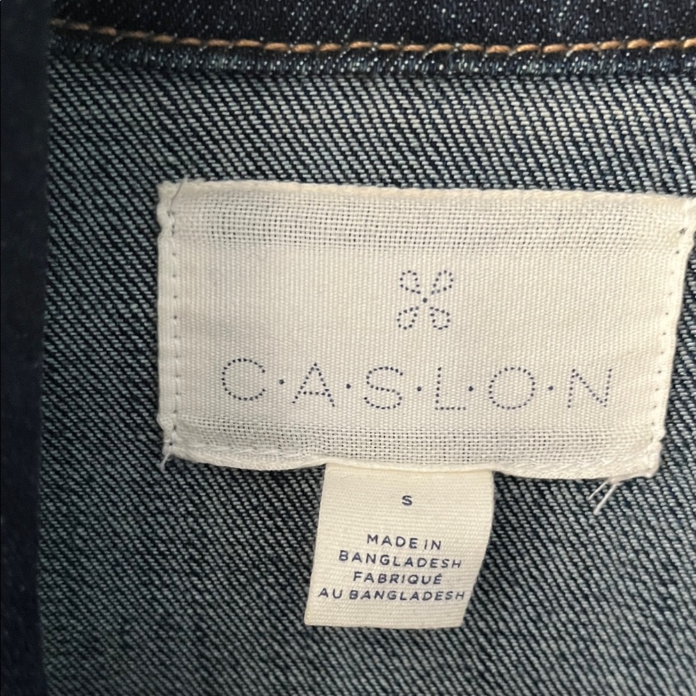 Caslon Dark Blue Jean Jacket - Picture 2 of 3